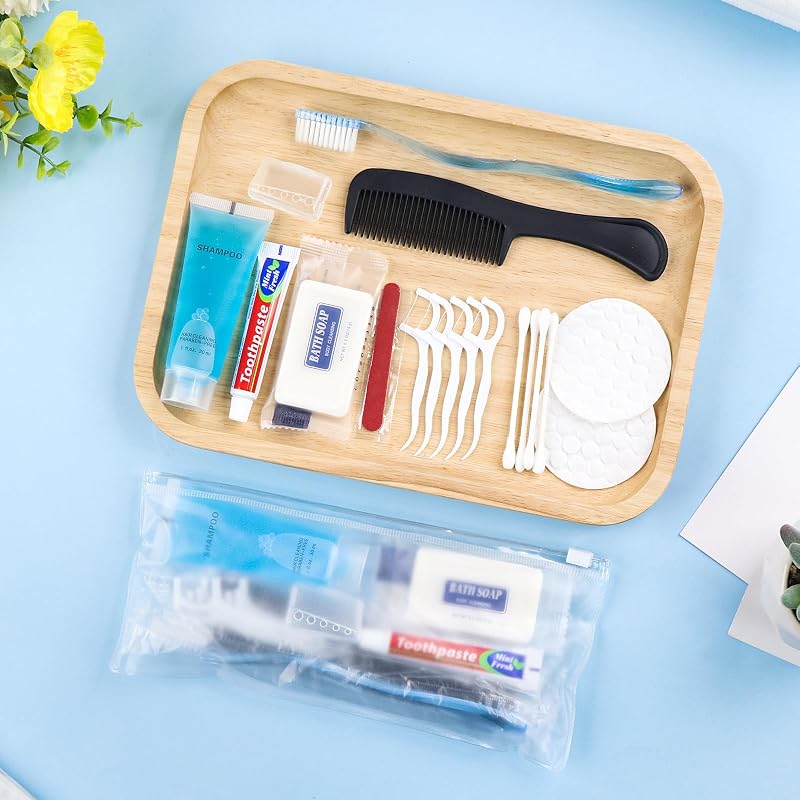 Pack of 50 Basic Toiletry Kits - Individually Packed Travel Hygiene Set