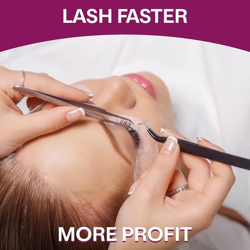 750 Wispy Premade Lash Fans 5D-9D 0.07mm C/C Curl - 3 Mixed Lengths, Glamgaze (Variation: 750 Fans 5D-0.07-C+9-10-11 mm)