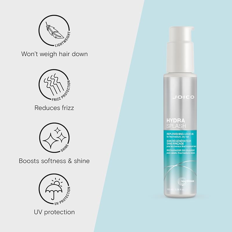 Joico Hydrasplash Hydrating Set – Shampoo, Conditioner & Treatment for Fine Hair