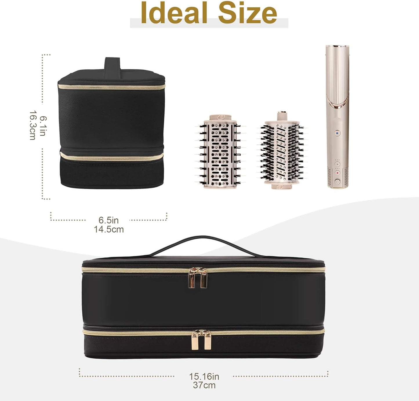 Dyson Airwrap Travel Case - Double-Layer Storage Bag for Shark Hair Dryer & Attachments