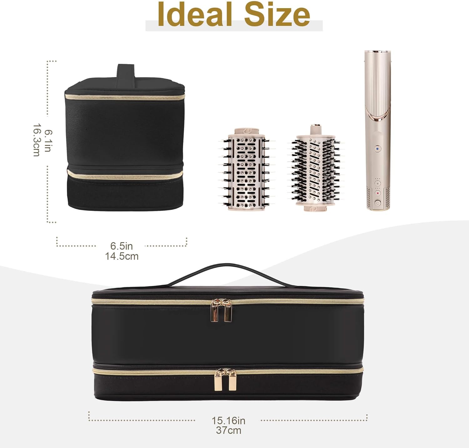 Dyson Airwrap Travel Case - Double-Layer Storage Bag for Shark Hair Dryer & Attachments