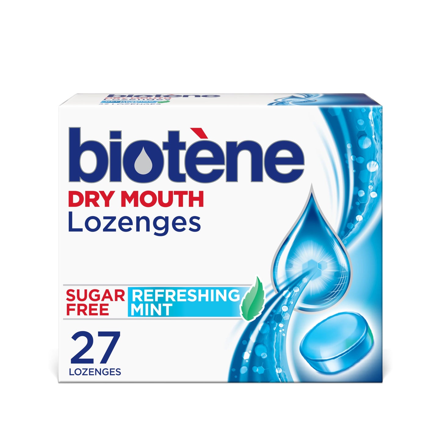 Biotene, Dry Mouth Lozenges, Refreshing Mint, 27 Count (Pack of 1)