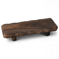 Wood Risers Pedestal Stand 22 x 9 Inch for Decor, Farmhouse Rustic Display