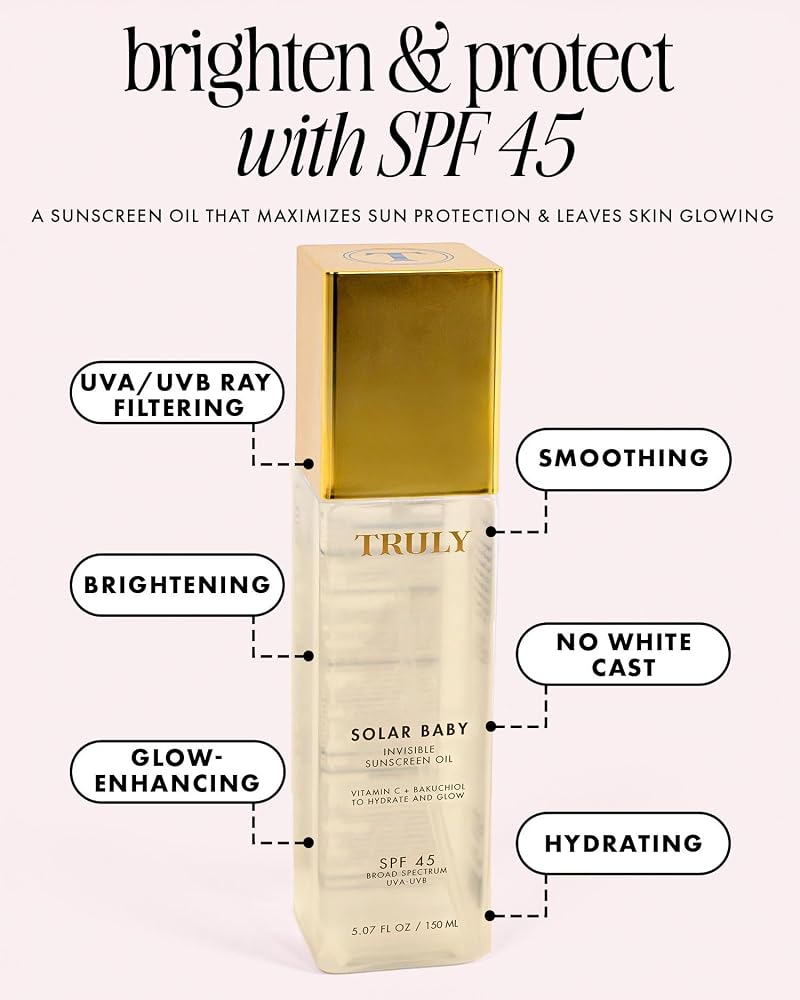 Sunscreen Oil SPF 45 for Sensitive Skin – Truly Beauty Solar Baby Invisible