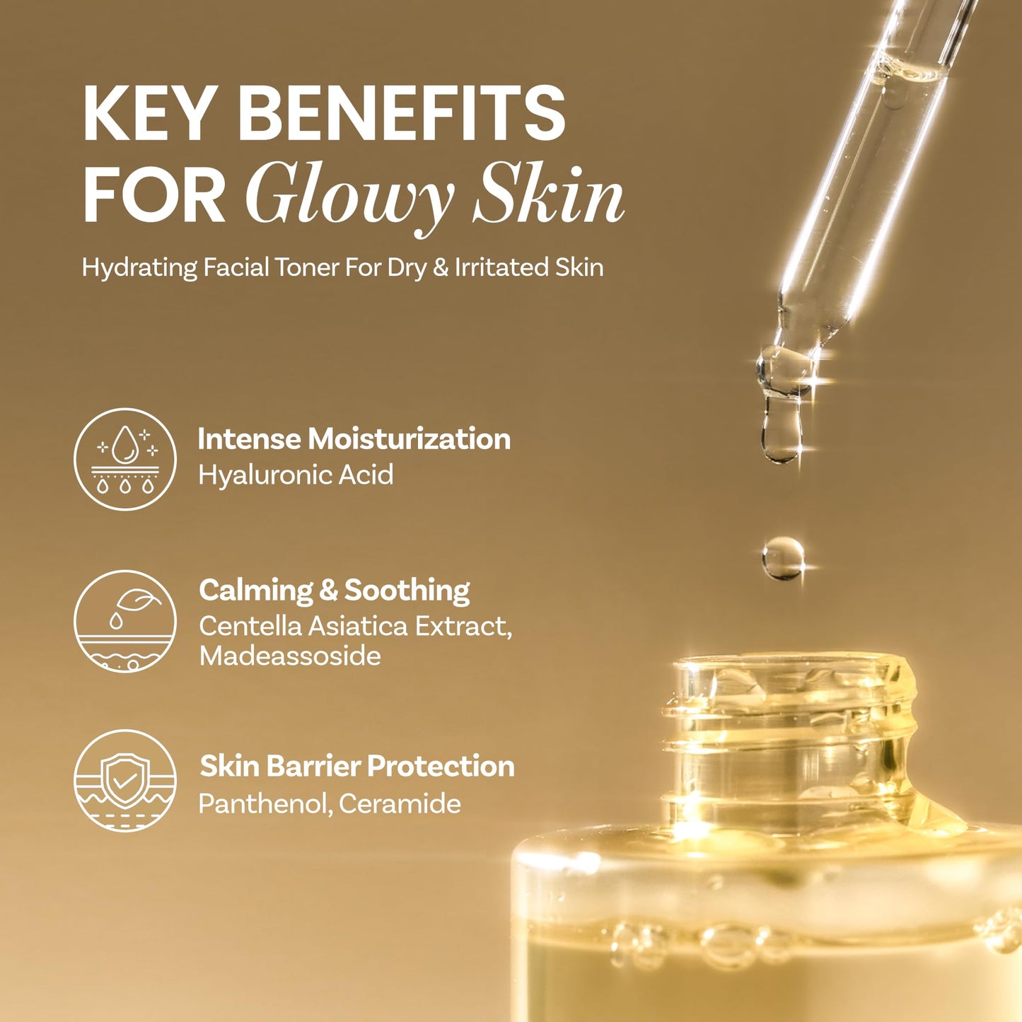 ONGREDIENTS Skin Barrier Calming Softener | Daily Soothing Toner for Dry, Sensitive Skin | Panthenol, Hyaluronic Acid, Ceramide, Hydrating, pH Balancing | Vegan, Korean Skin Care 250ml / 8.45 fl Oz