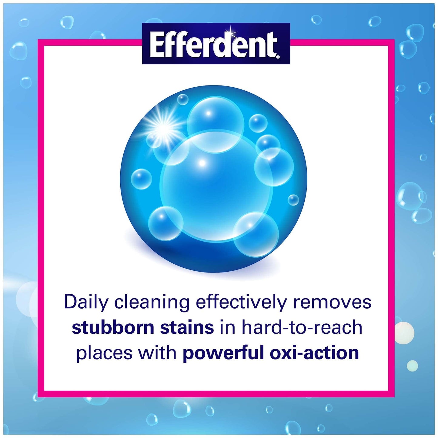 Efferdent Denture Cleanser Tablets, Complete Clean, Tablets, Multicolor, 252 Count