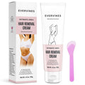 Evervines Hair Removal Cream for Women: Intimate Area Bikini Line Depilatory for Face Legs Underarms - Gentle Formula for Home Travel Use with An Scraper (4.2oz)