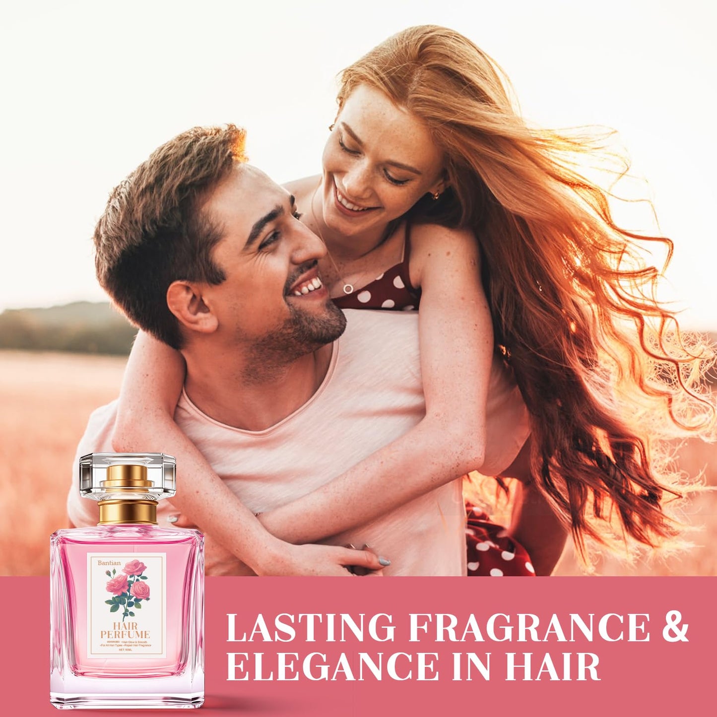 Hair Perfume for Women,Pheromones Perfumes,Long Lasting & Attractive, Hair Essential Oils Perfume-Nourishing & Hydrating, Hair Shine Spray with Honey for Sweet Scent, 1.69 Fl Oz