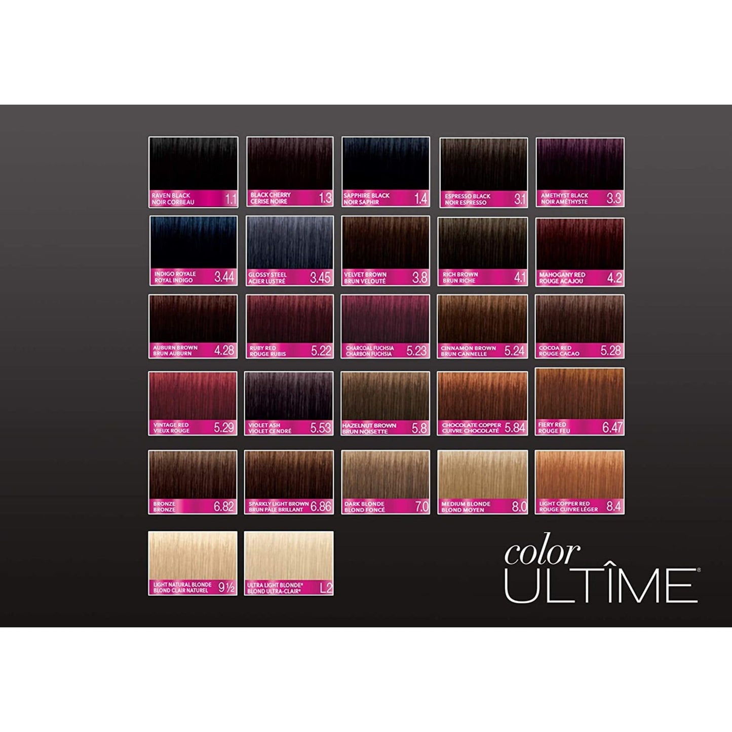 Schwarzkopf Color Ultime Hair Color, 1.4 Sapphire Black, 1 Application - Permanent Black Hair Dye for Vivid Color Intensity and Fade-Resistant Shine up to 10 Weeks