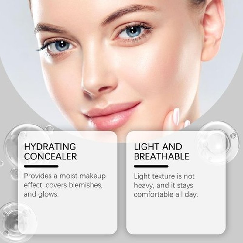 EELHOE Under Eye Concealer, EELHOE Under Eye Concealer For Dark Circles, Neutraln Under Eye Brightener Instantly Waterproof And Sweatproof (Ivory)