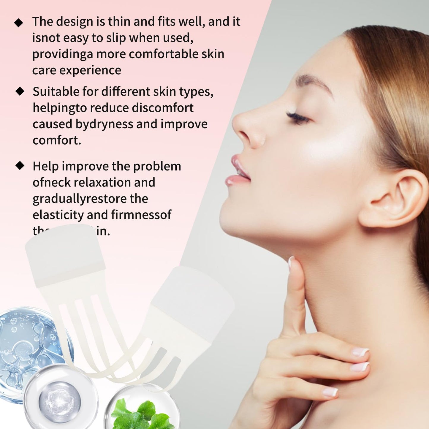 Celestica Neck Tape, Celestica Instant Neck Tape, Firming & Lifting Invisible Celesticaco, Ultra Lifts for Jowls Tightening (1 Set: 4 Strips + 20 Patches, 20 cm)