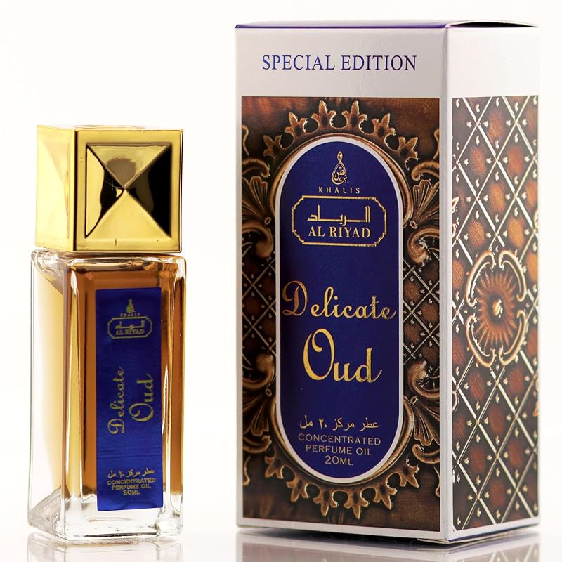 Delicate Oud Perfume Oil Roll-On - Unisex Oriental Woody Scent 20ml by ALRIYAD