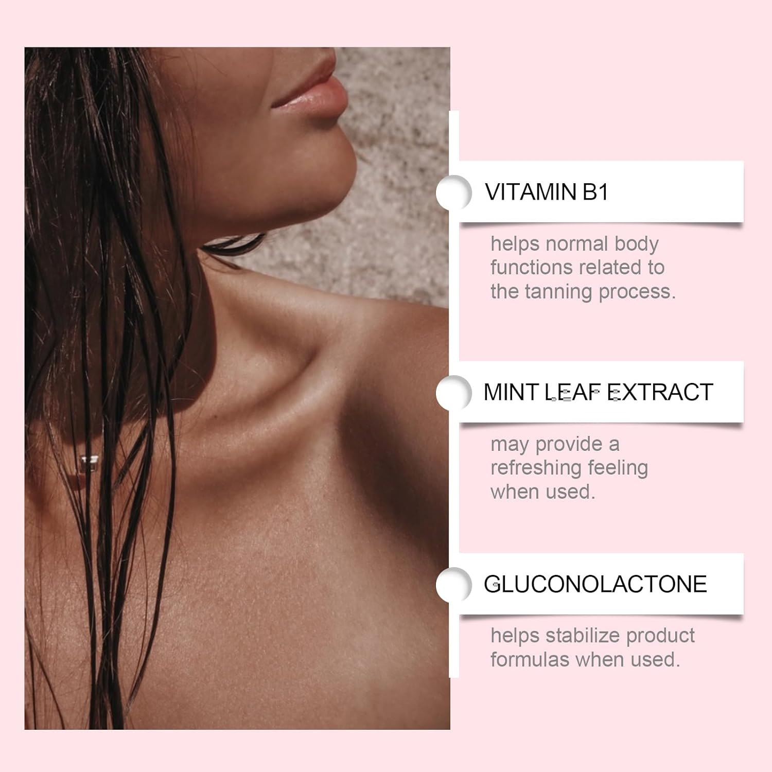 Drinkable Tanning Drops - Moisturizing Bronzing Tanner for Face & Body, 60mL