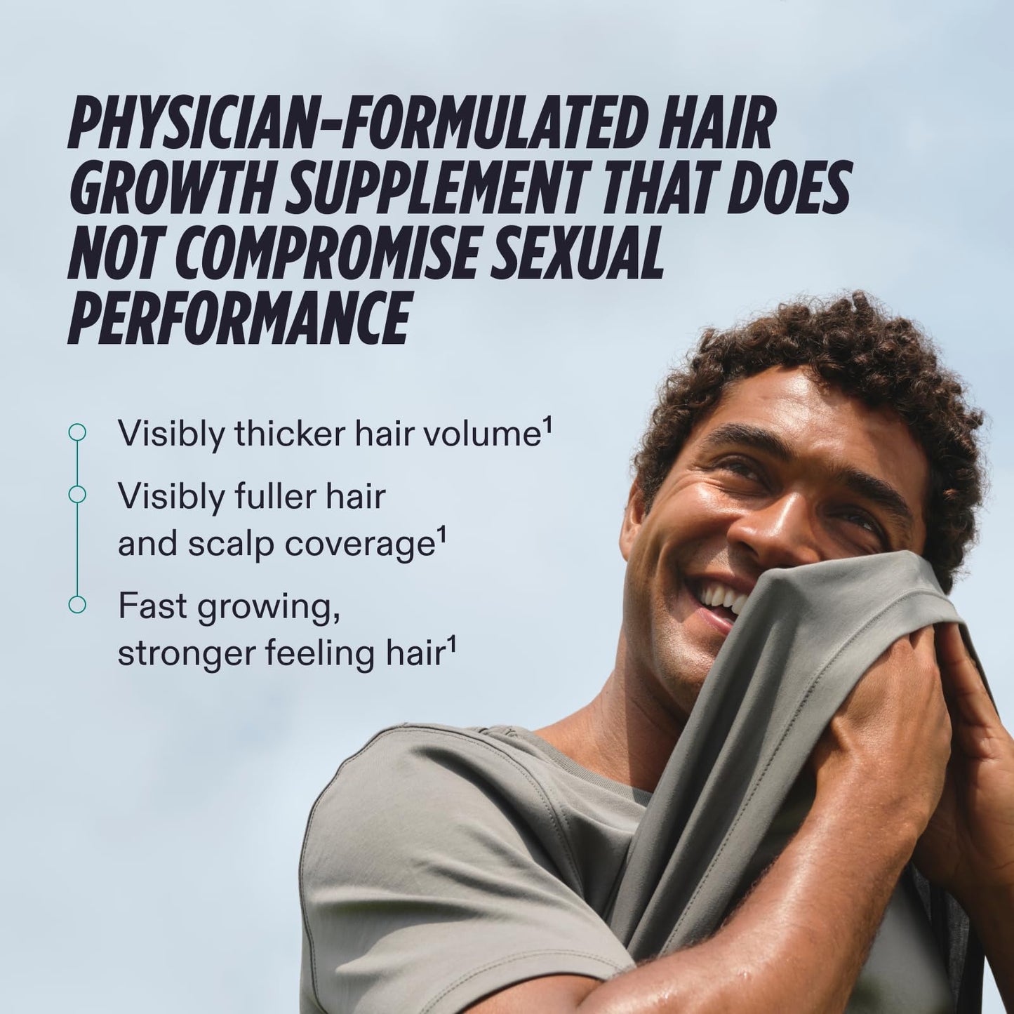 Nutrafol Men's Hair Growth Supplements, Clinically Tested for Visibly Thicker Hair and Scalp Coverage, Dermatologist Recommended - 2 Month Supply, 2 Refill Pouches