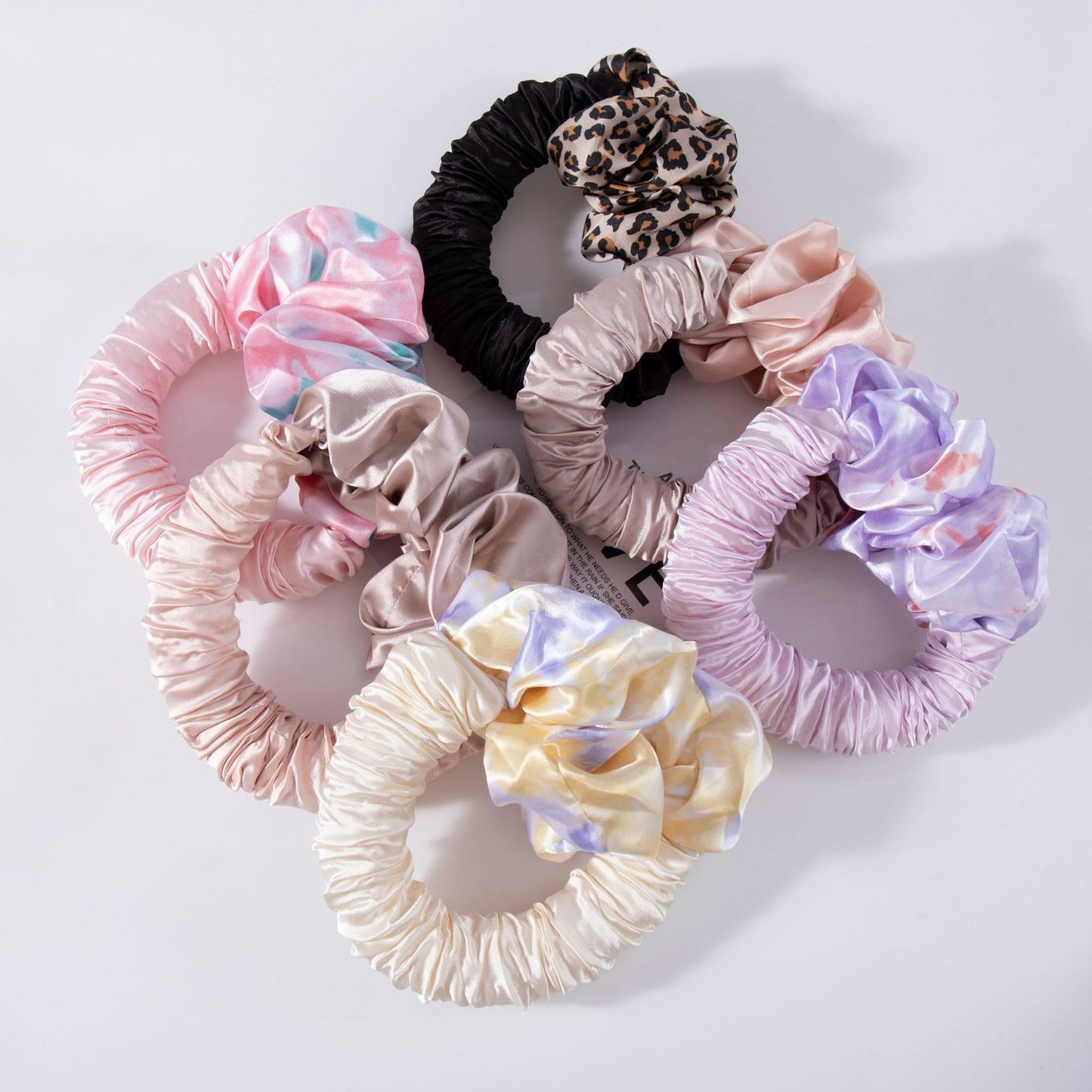 EMILYLE Women Heatless Curling Silk Scrunchies No Heat Curls for Long Hair tie Hair Curling Rod Headband red