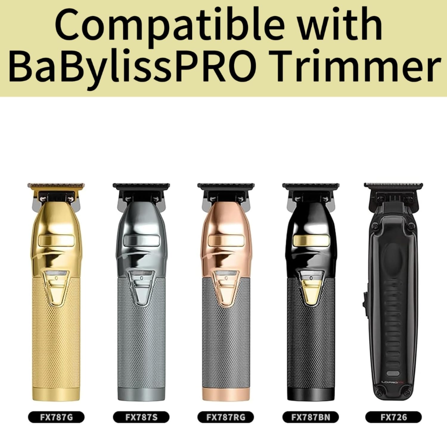 BaByliss PRO FX707Z Replacement Trimmer Blades for FX787 & FX726 - DLC 2.0 (1 Pc)