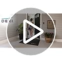 Welcome Grey Front Door Mat 48x72 Rubber Entry Doormat - Outside Entrance
