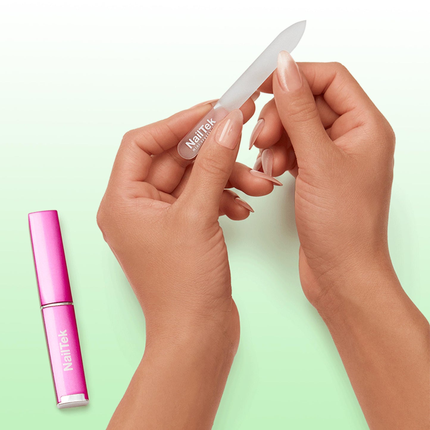 Nail Tek Nutrition Kit – Nail Strengthener and Growth Polish Treatment with Mini Crystal File, Nail-Repair for Damaged Nails, 2 x 0.5 fl oz