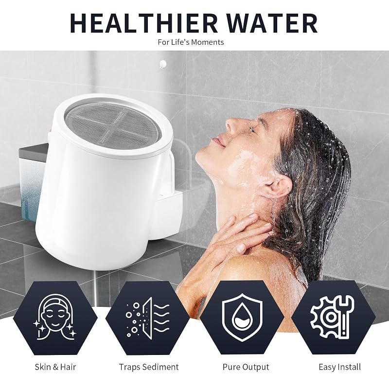Shower Filter Cartridge 4 Pack Compatible with Eskiin Shower Head - Replacement