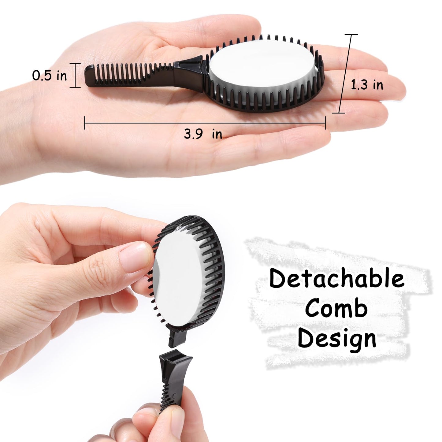 SPRINGSUGAR White Temporary Hair Chalk Comb, Washable Hair Color Dye for Girls Kids Adults Birthday Halloween Christmas Cosplay Festivals Hair DIY Party