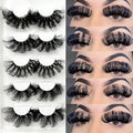 Lashes Eyelashes Long False Faux Mink Look Like Lash Extensions D Curl Wholesale Dramatic 3D 25mm-30mm Wispy Fluffy Strips Fake Eyelash Bulk Amazing For Women (5 Pairs 30mm set1)