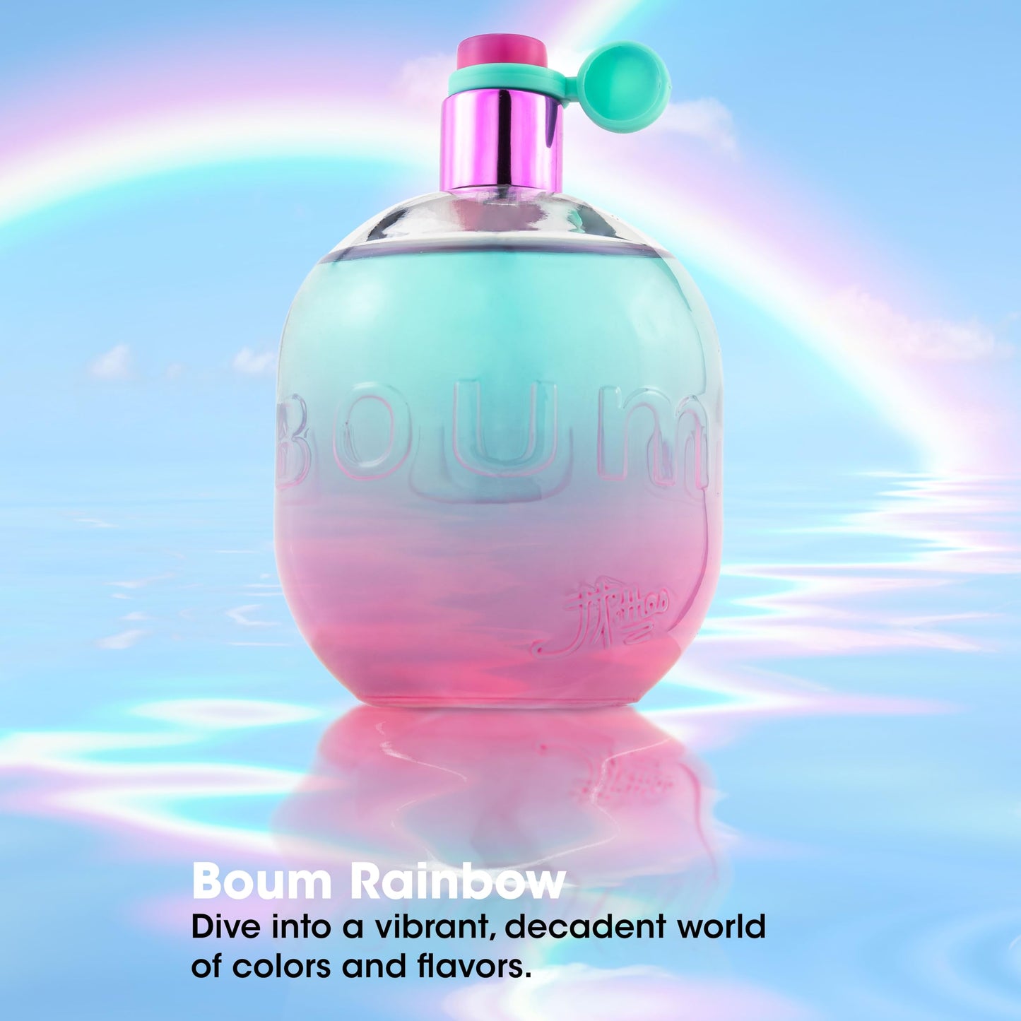 Jeanne Arthes - Boum Rainbow Eau De Parfum - Spray Perfume for Women - Fruity Floral Scent - Notes of Melon and Grapefruit - Made in France - 3.38 fl.oz