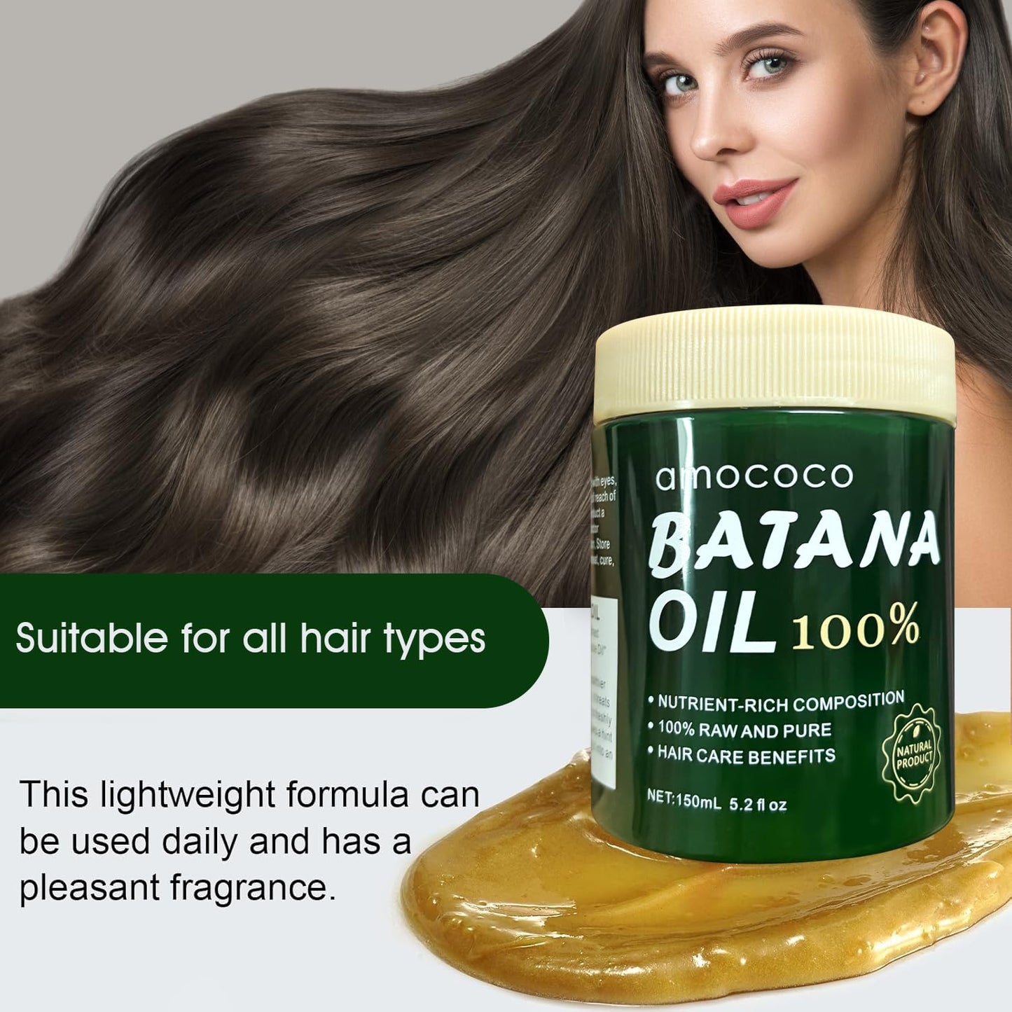 Amococo Batana Hair Care Bundle - 150ml Mask + 30ml Oil | Natural Nourishment