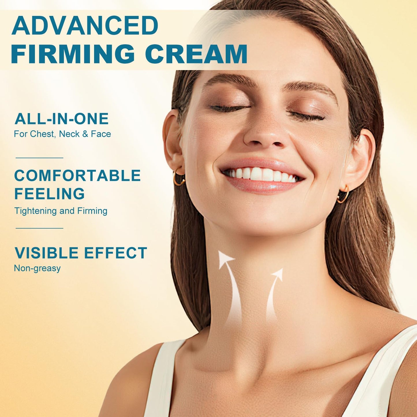 yehapp 50ml Neck Firming Cream Hibiscus and Honey, Neck Cream with Retinol & Peptide, Anti-Wrinkle Neck Creams for Tightening and Firming, Advanced Neck & Face Tightening and Lifting Cream