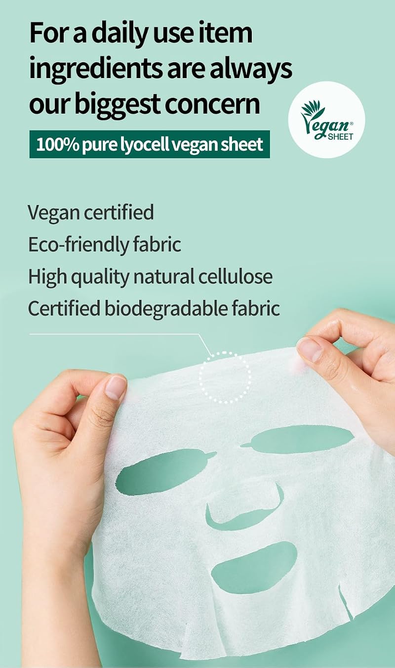 Daily Pure Mask 30 Sheets – Vegan Cica X Vita Hydrating Skin Care