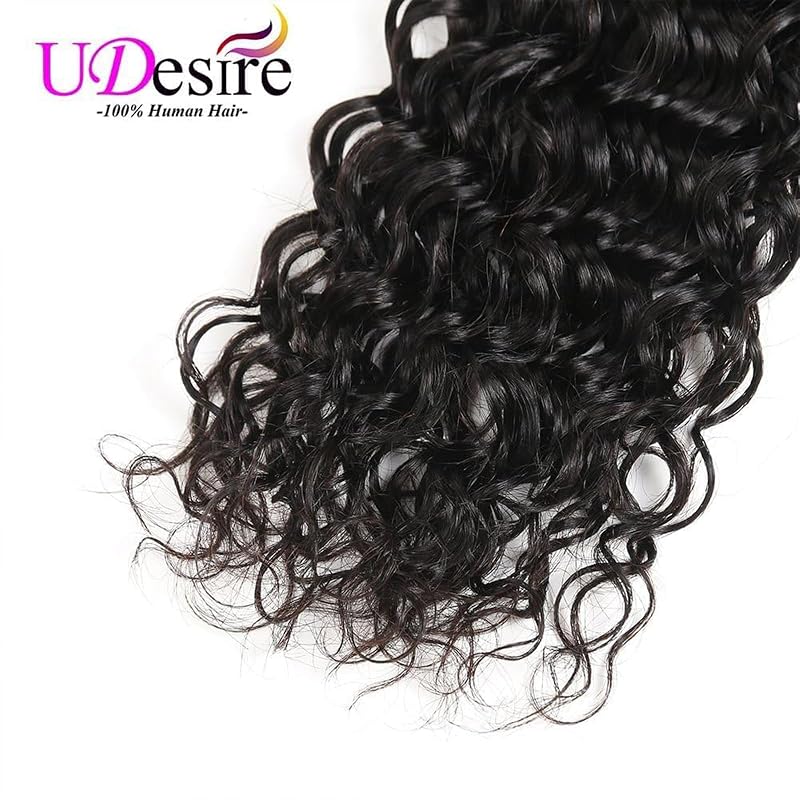 Brazilian Water Wave Hair Bundles 10-26in 100g 1B# Natural Black 100% Human Virgin