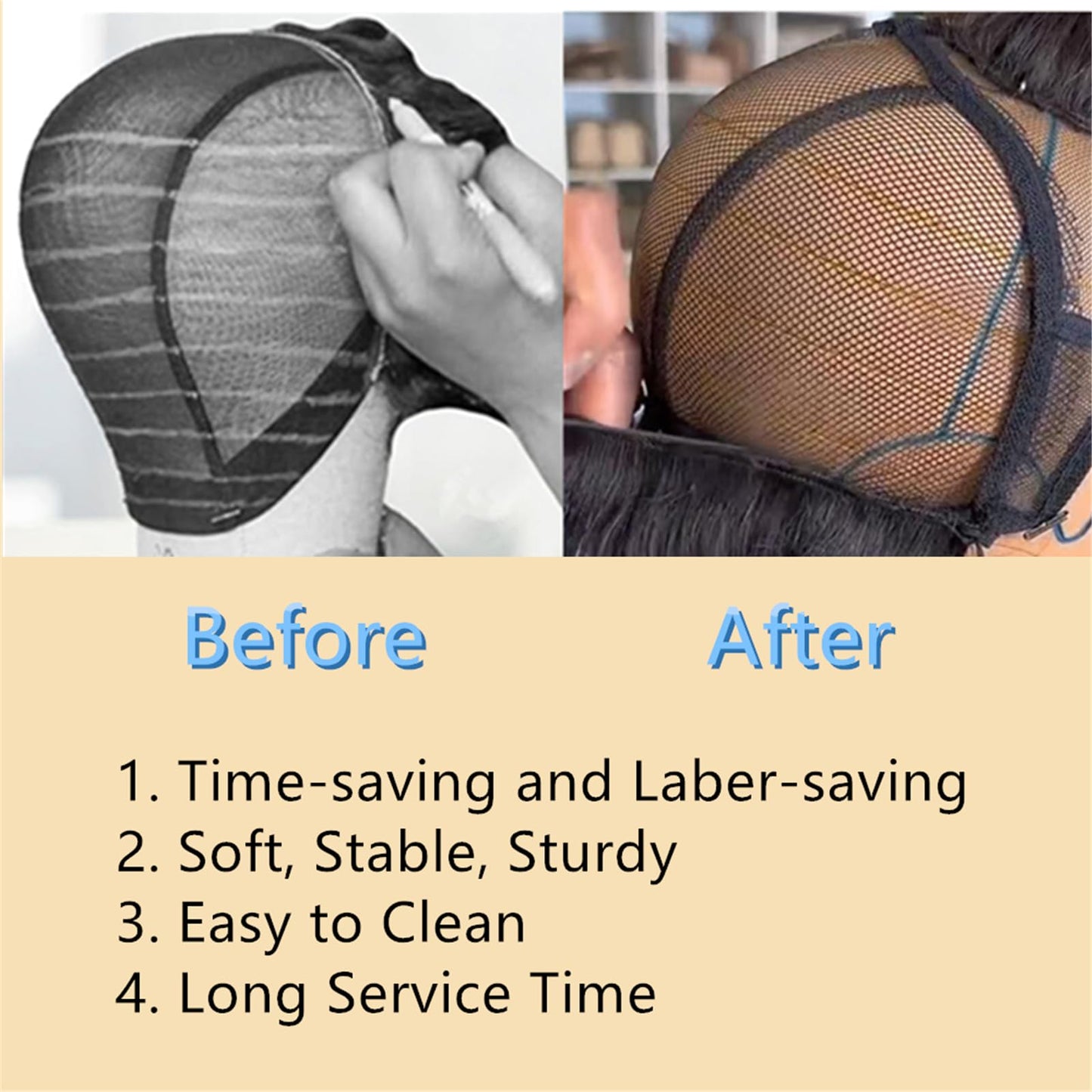 TESCOGO 22 Inch Pre-Marked Mannequin Head for Wig Making, Effective Wig Head with Guide Lines, Suitable for Most Stands, Durable and Sturdy for 10 Years