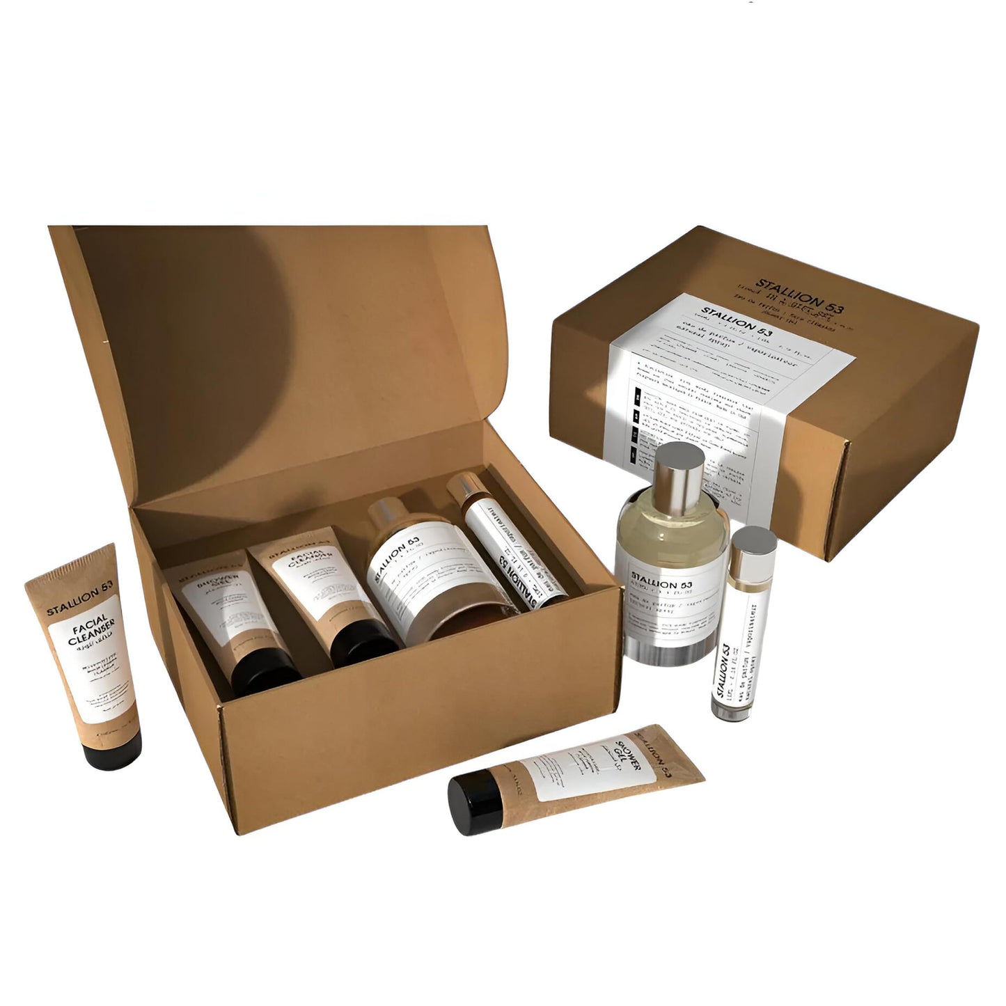 NEW Set 4 in1 Stallion 53 by Emper. Gift Set (100ml EDP-Facial Cleanser-Shower Gel-15ml UAE). Original Gift Set from Dubai. Long Last Fragrance.