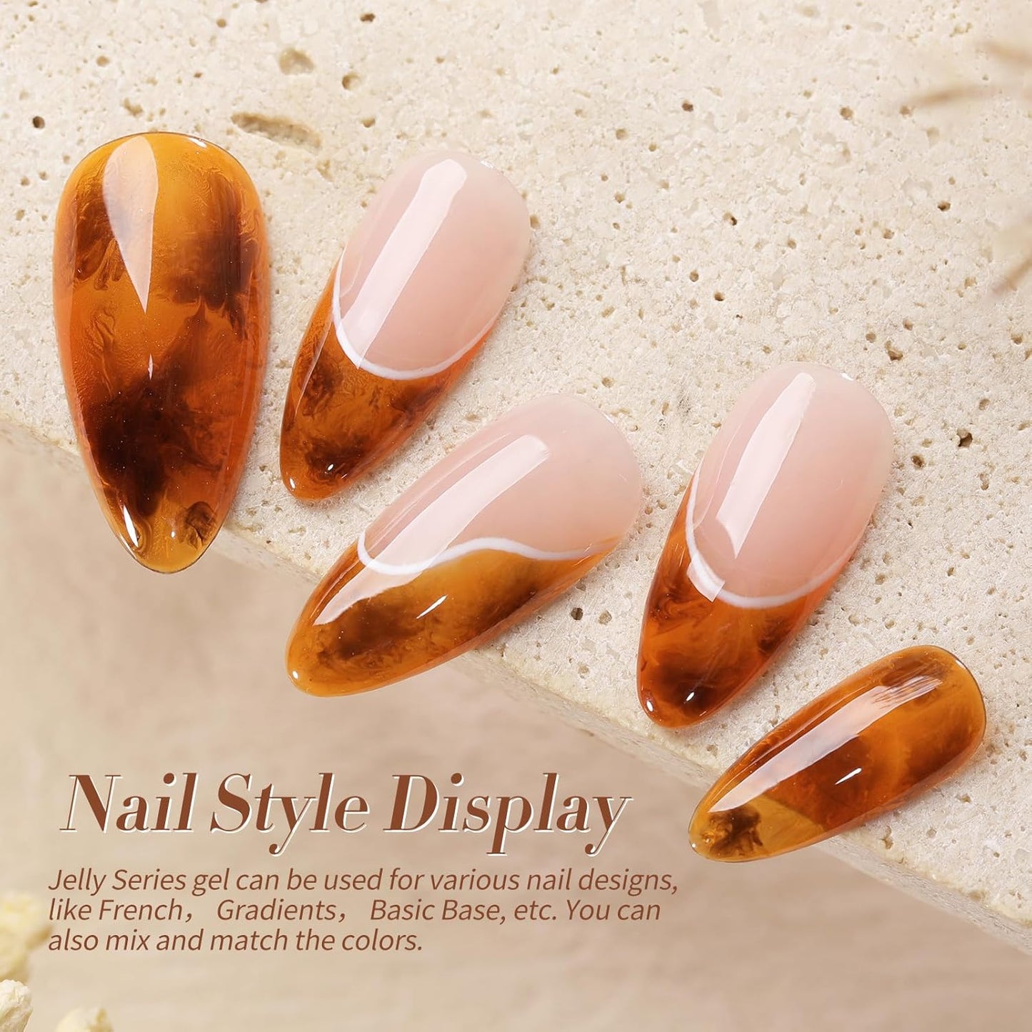 Born Pretty Neon Jelly Gel Nail Polish Set - Halloween Colors, Soak Off UV/LED for Salon & DIY