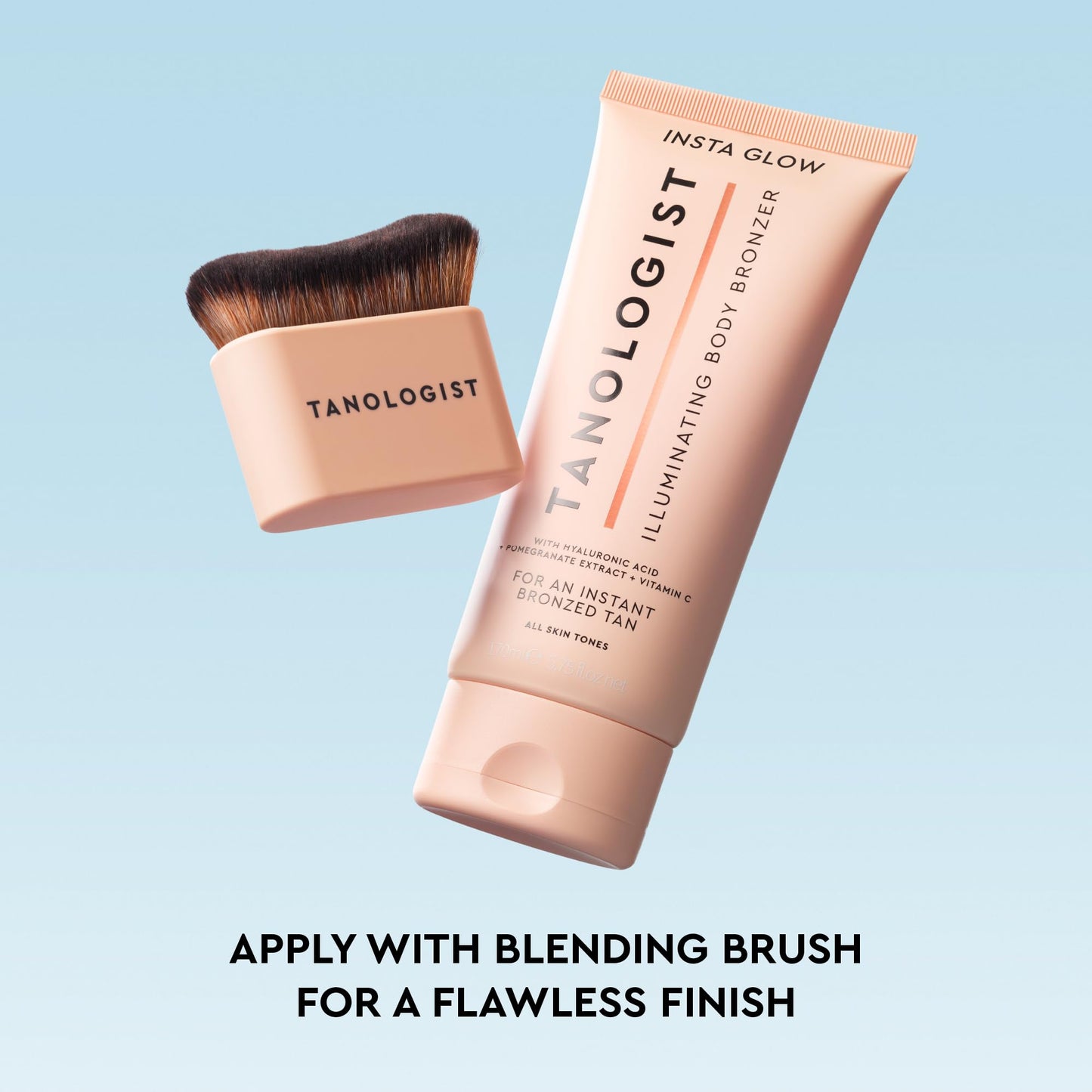 Tanologist Insta Glow Body Bronzer, Instant Illuminating Self-Tan, Hyaluronic Acid & Vitamin C, Streak-Free, Radiant Finish For All Skin Tones, 5.75 fl oz/170 ml Tube