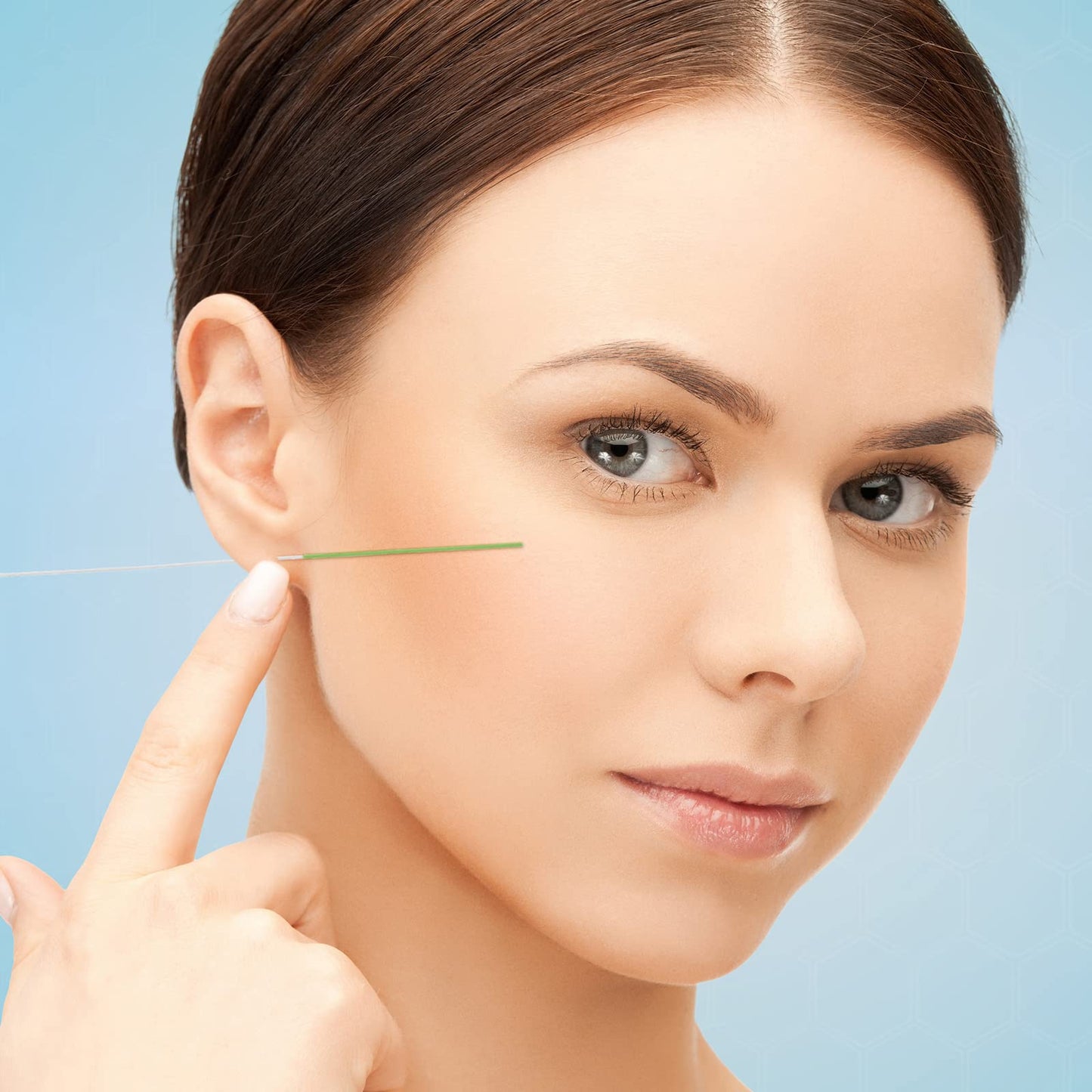 Maitys 360 Pieces Ear Hole Floss Piercing Cleaner Floss Disposable Piercing Aftercare Cleaning Line Ear Hole Care Cleaning Tool for Women Men(Green, Purple, Blue)