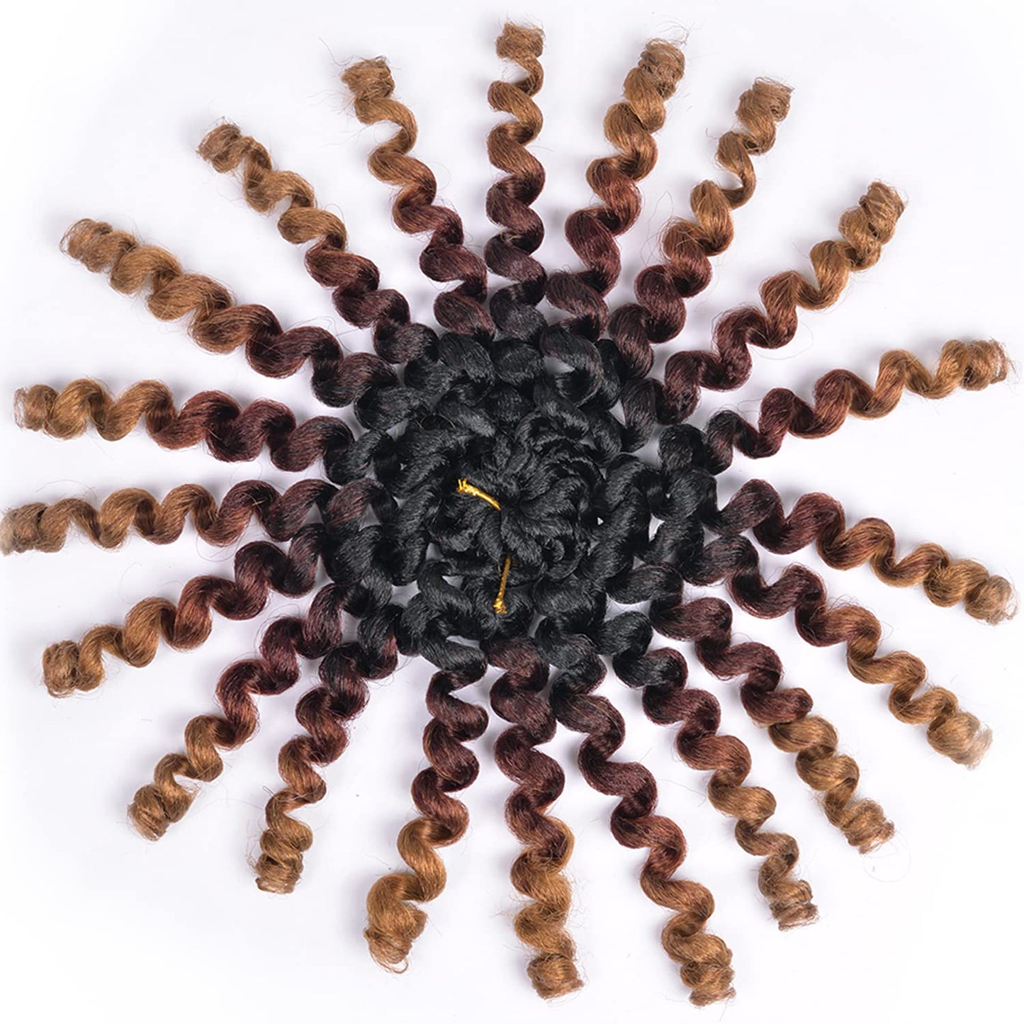 Wand Curl Jamaican Crochet Hair 8 Inch 5 Packs T1B/27/30 80g/pcs Ringlet Twist Hair Extension Crochet Braids