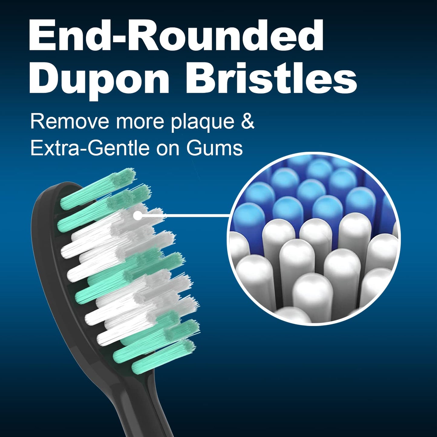 XIAOHEAD Replacement Toothbrush Heads 10 Pack for AquaSonic Black Series and Vibe Series Electric Toothbrush