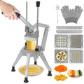 Lever-Action Commercial Vegetable Chopper with 4-Blade System – 1/4" Fine Cut, Stainless Steel Fry Cutter