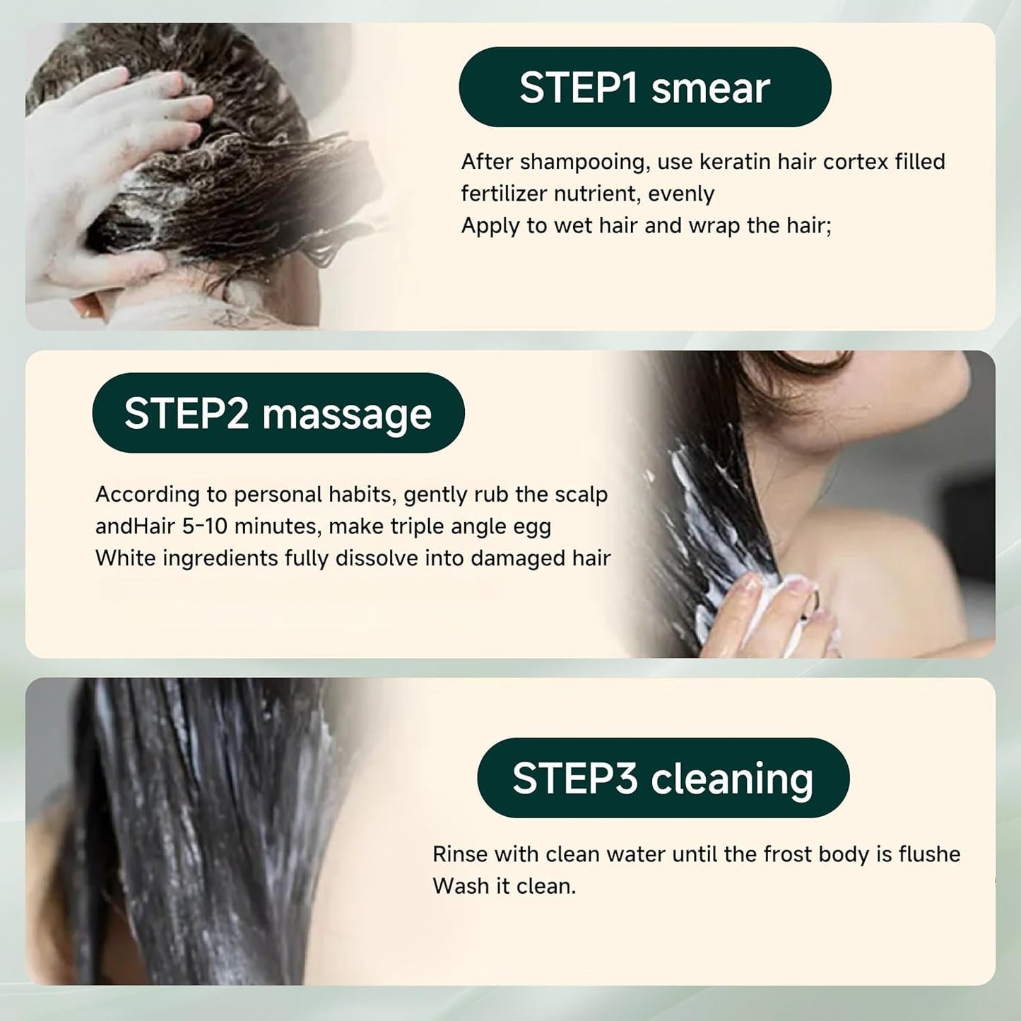Peptide Keratin Hair Conditioner, Hair Nourishing Mask,Deep Conditioning Hair Mask,Hair Treatment for Lasting Shine and Smoothness for Dry Damaged Hair (2 Pcs)