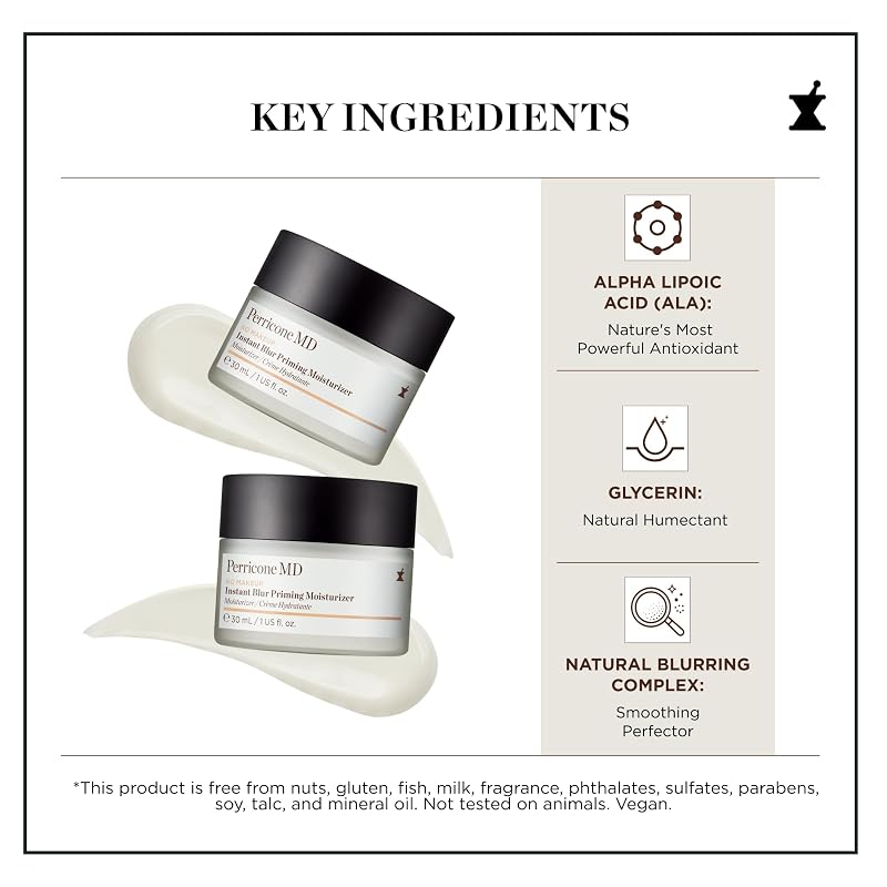 Perricone MD No Makeup Instant Blur Priming Moisturizer - Face Primer 1 oz