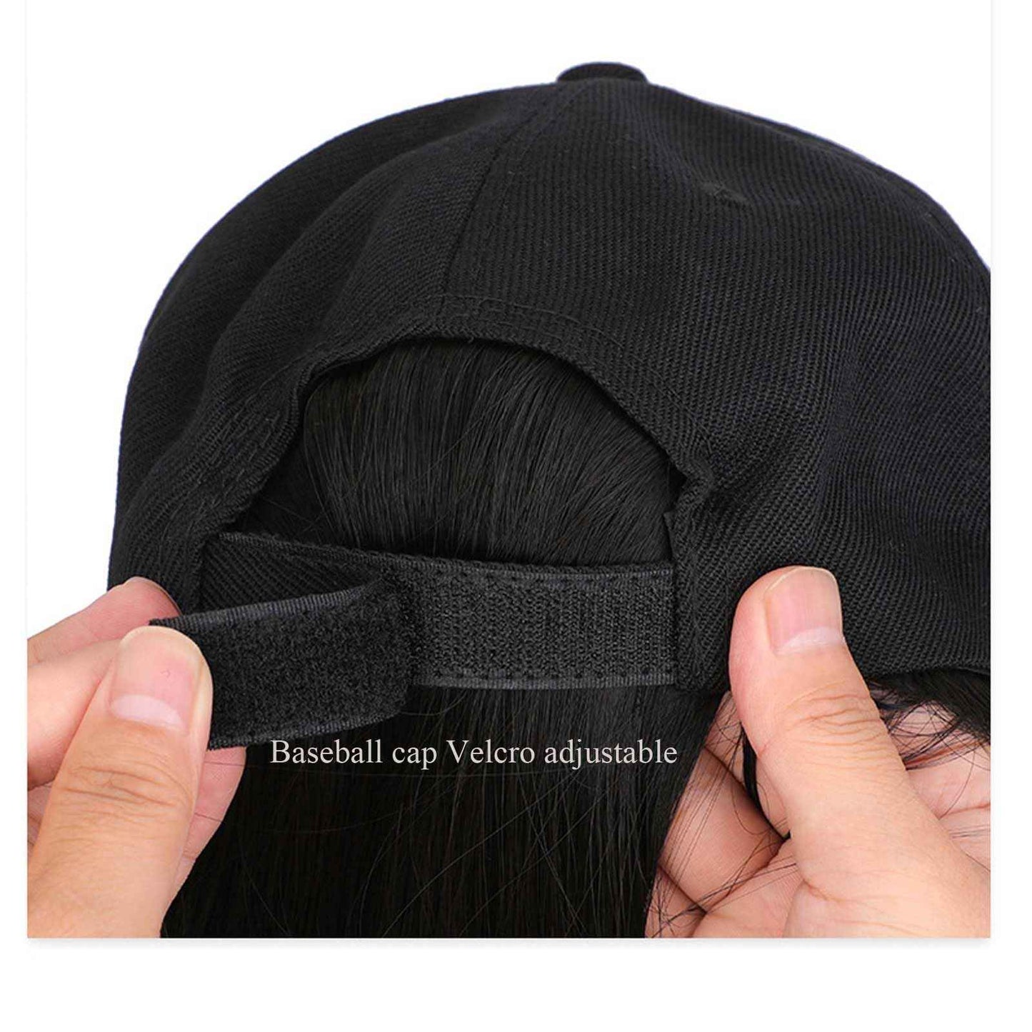 WUODHT Wbaseball cap wigs for black women human hair African Kinky Curly bob wig Duck Tongue cap wig braids