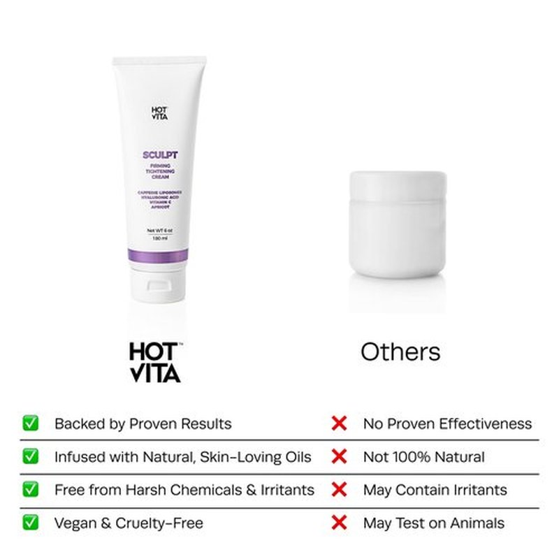 Hot Vita Sculpt Gel – Body Sculpting & Firming Formula For Enhanced Contouring & Rejuvenated Skin – Made With Natural, Skin-Safe Ingredients