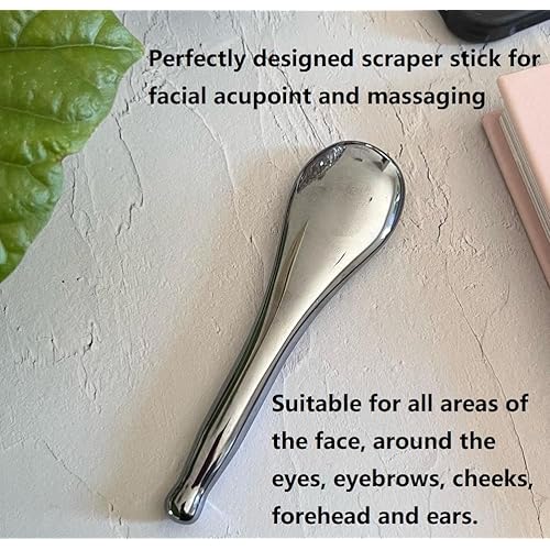 SAEEYCUE Terahertz Stone Gua Sha Scraping Tools Lymphatic Drainage Massager Facial (A)