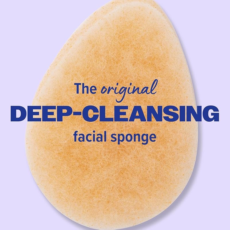 Buf-Puf Gentle Facial Sponge Pack of 6 - Reusable All-P Purpose Sponges