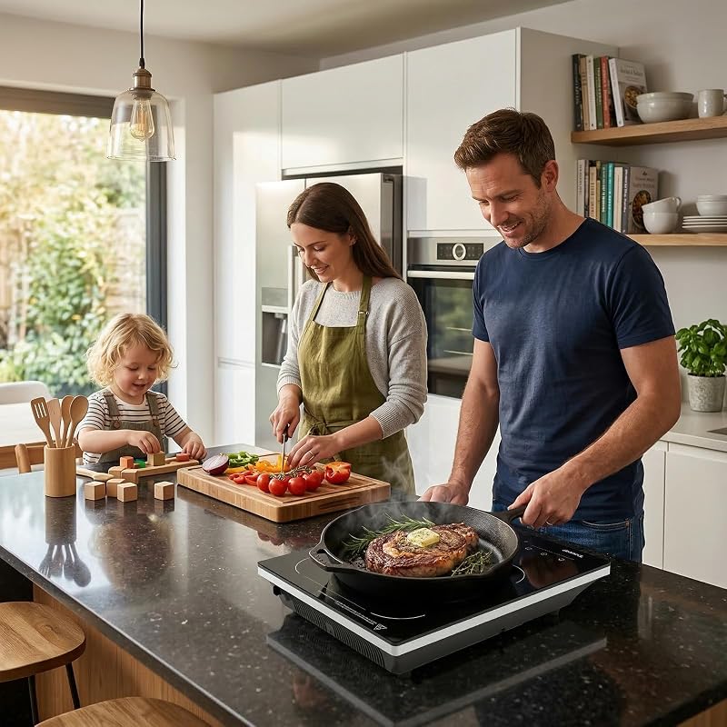 Single Burner Electric Stove Induction Cooktop 1600W 110-120V Portable