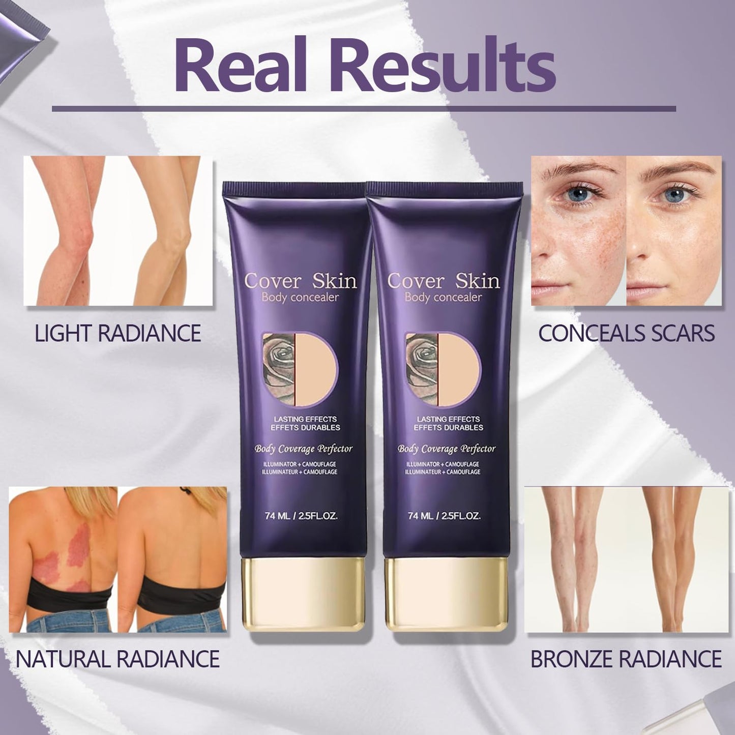 All over Complexion Perfector, Body Coverage Perfector, Tattoo Cover up Makeup Waterproof, Cream Body Makeup, Transfer-Resistant Body Makeup, Long Last Body Foundation（1PCS）