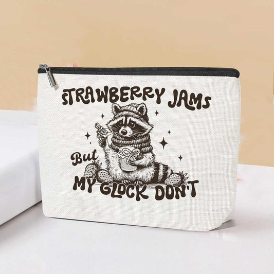 Cute Raccoon Gifts Cosmetic Bag Travel Organizer Zipper Pouch Makeup Bag Racoon Gifts for Women, Girls, Best Friend, Sister Funny Birthday-07