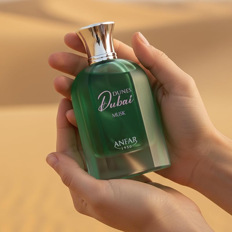 Dunes Dubai Musk Extrait de Parfum for Men & Women, Floral Gourmand 3.4 oz