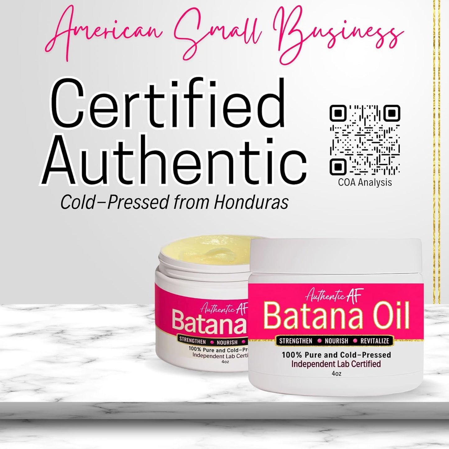 LIV Authentic 100% Raw Batana Oil for Hair Growth - Pure Moisturizing from Honduras, Repairs Split Ends, Strengthens Roots, Botana Aceite De Pure
