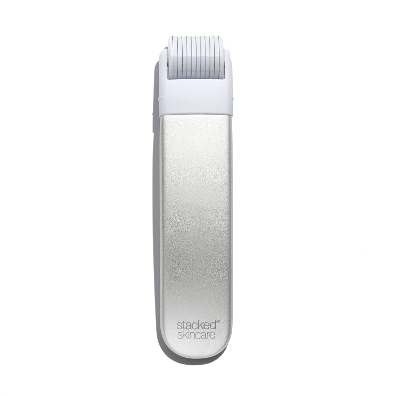 Microneedling Tool with Replaceable 0.2mm Roller for At-Home Skincare